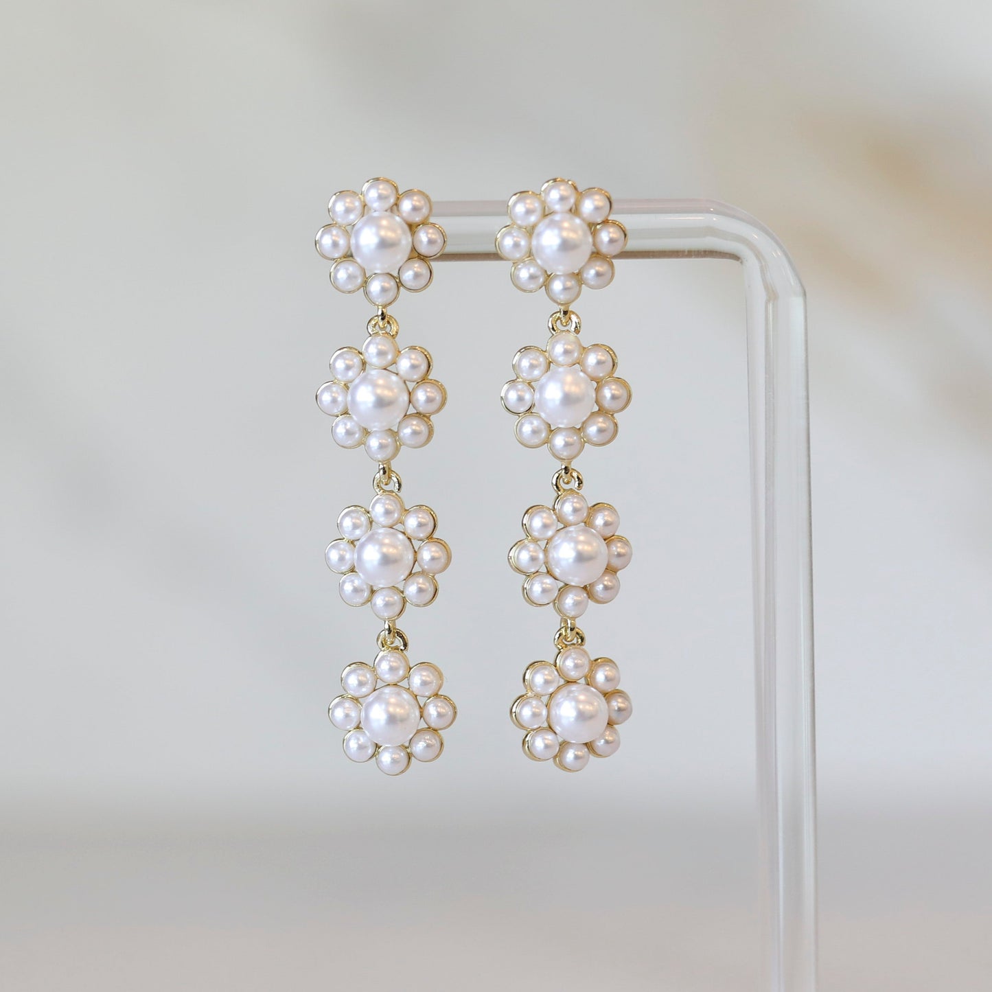 Pearl Flower Earrings