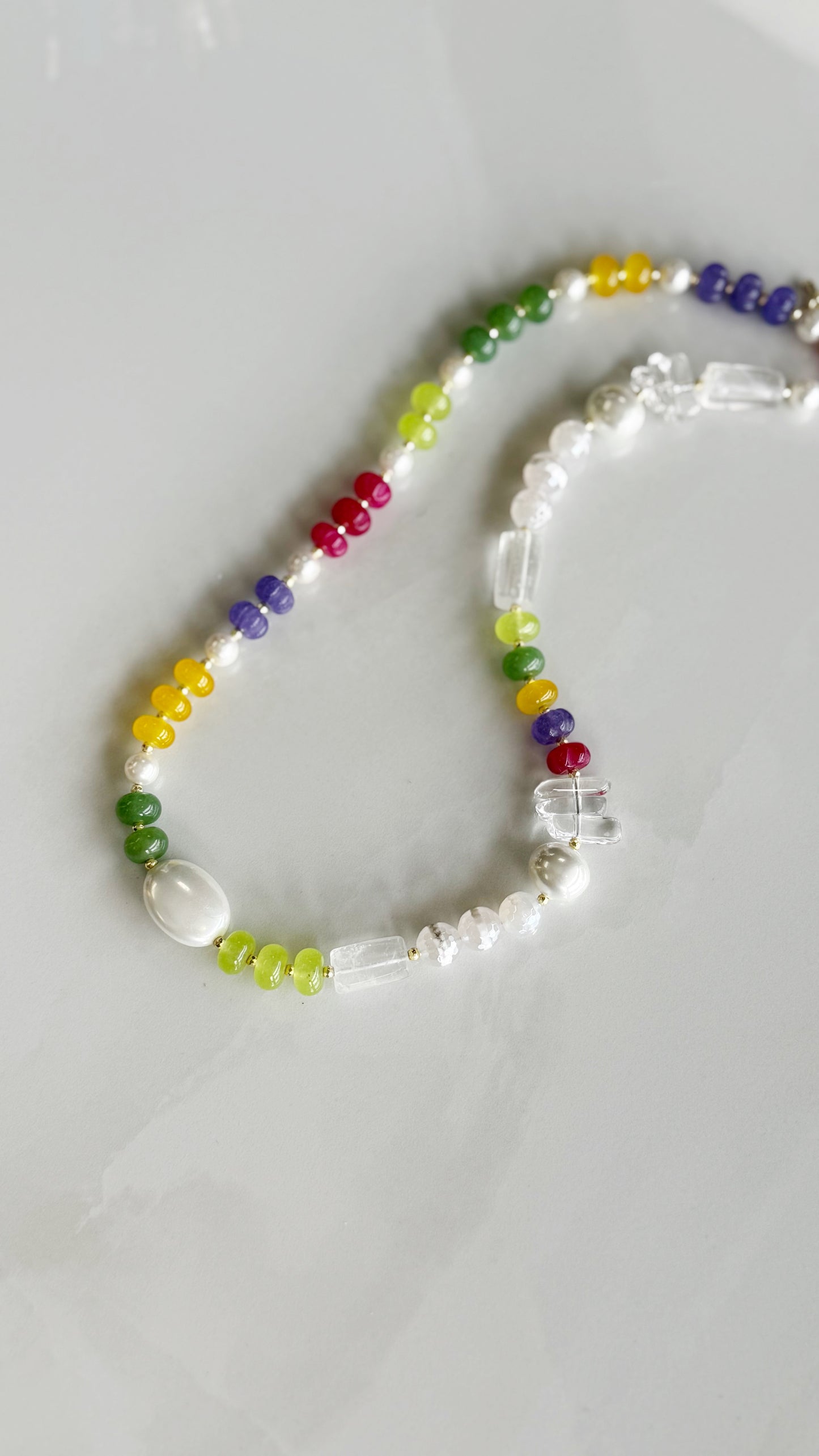 Mixed Jade + Gemstone | Gemstone Necklace