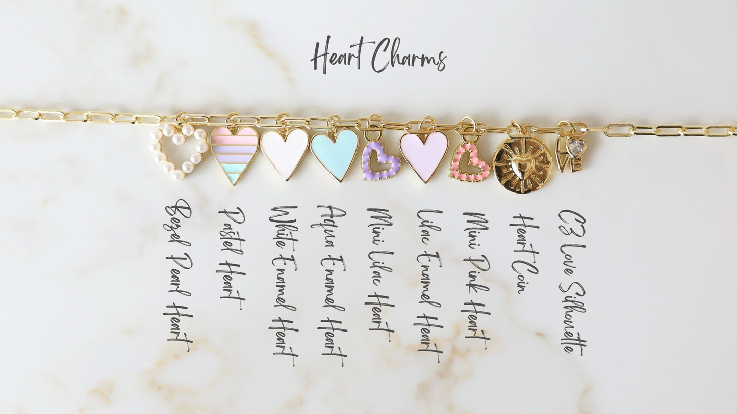 Heart Charm Options