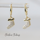 Christmas Stocking Huggie Hoop Earrings