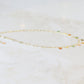 Multicolored Enamel Daisy Charm Layering Necklace 