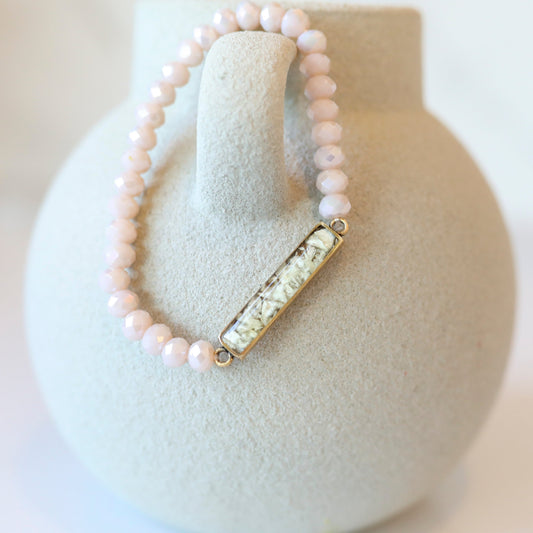 Memory Flower Itsy Link Crystal Bracelet