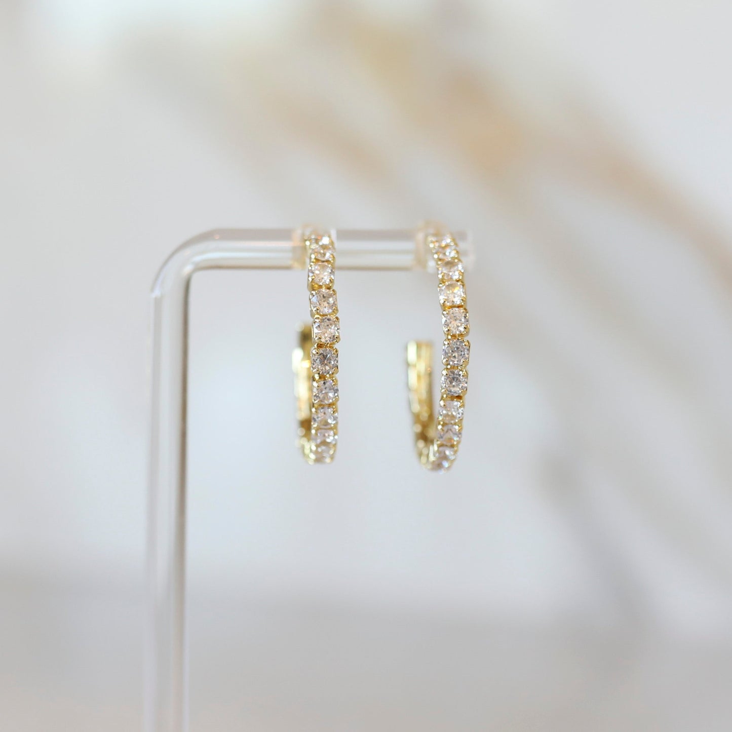 Diamond CZ Hoops | Cubic Zirconia
