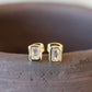 Itsy Rectangle Studs | Cubic Zirconia