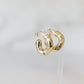 Bezeled Freeform Hoops | Cubic Zirconia