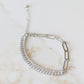 Crystal + Chain Bracelet | Cubic Zirconia