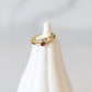 Fuchsia Stacked Ring with Cubic Zirconia