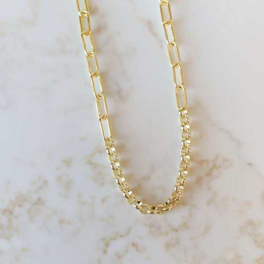 Rolo + Paper Clip Necklace