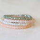 Handwriting Jewelry Crystal Stack Bracelet Remix Version