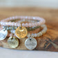 Handwriting Jewelry Crystal Stack Bracelet Remix Version