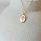 Birth Month Flower Necklace | Mother of Pearl