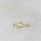 Oval Baguette Hoop Earrings in Gold