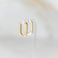 Basic Geometric Hoop Earrings in the Oval shape