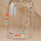 Multicolored Crystal Heart Necklace