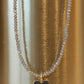Smokey Grey Heart Necklace