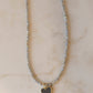 Smokey Grey Heart Necklace