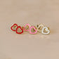 Hollow Heart Studs