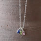 Silver Edition Family Charm Necklace - Three Charms