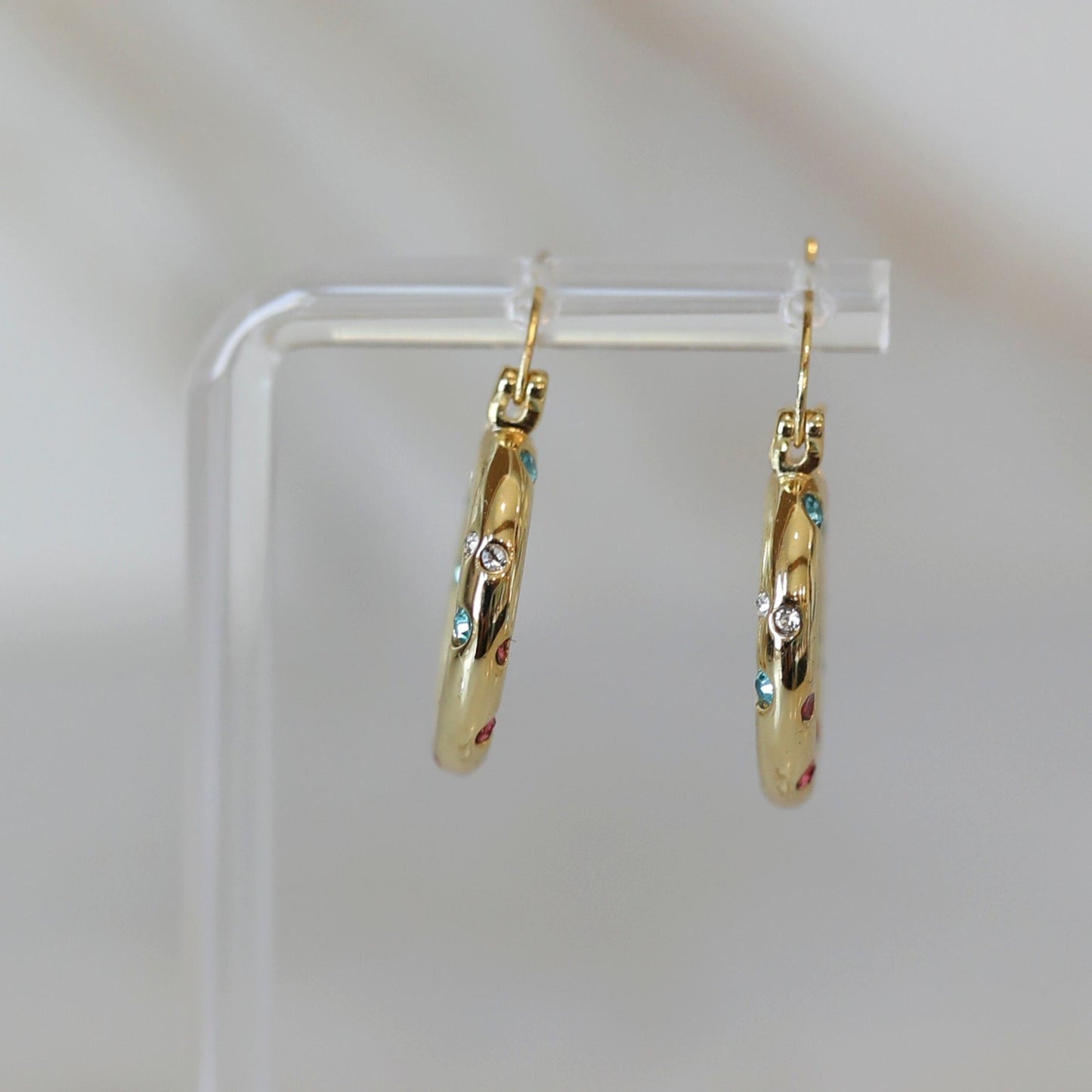 Multicolored Speckled Hoops