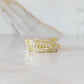 Everyday Stack Bracelets with Gold and Silver Hematite beads mixed