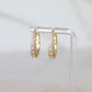 Oval Studded Hoops