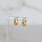 Basic Oval Huggie Hoops