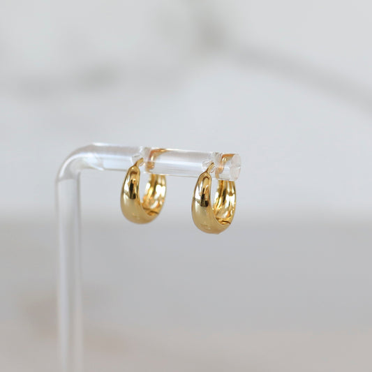 Basic Oval Huggie Hoops