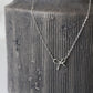 Mini Bow Necklace in Silver