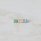 Rectangle Birthstone Studs