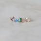 Rectangle Birthstone Studs