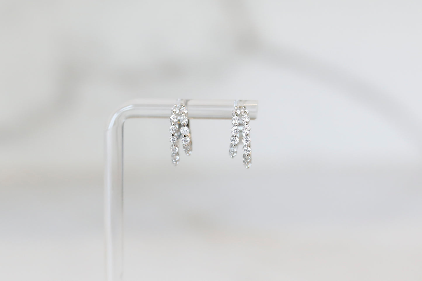 Graduated CZ Hoops