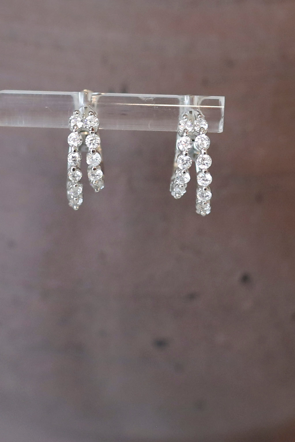 Graduated CZ Hoops