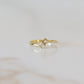 Thin Gold Stacking Ring - Diamond