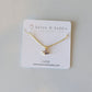 Mini Fan Birthstone Necklace