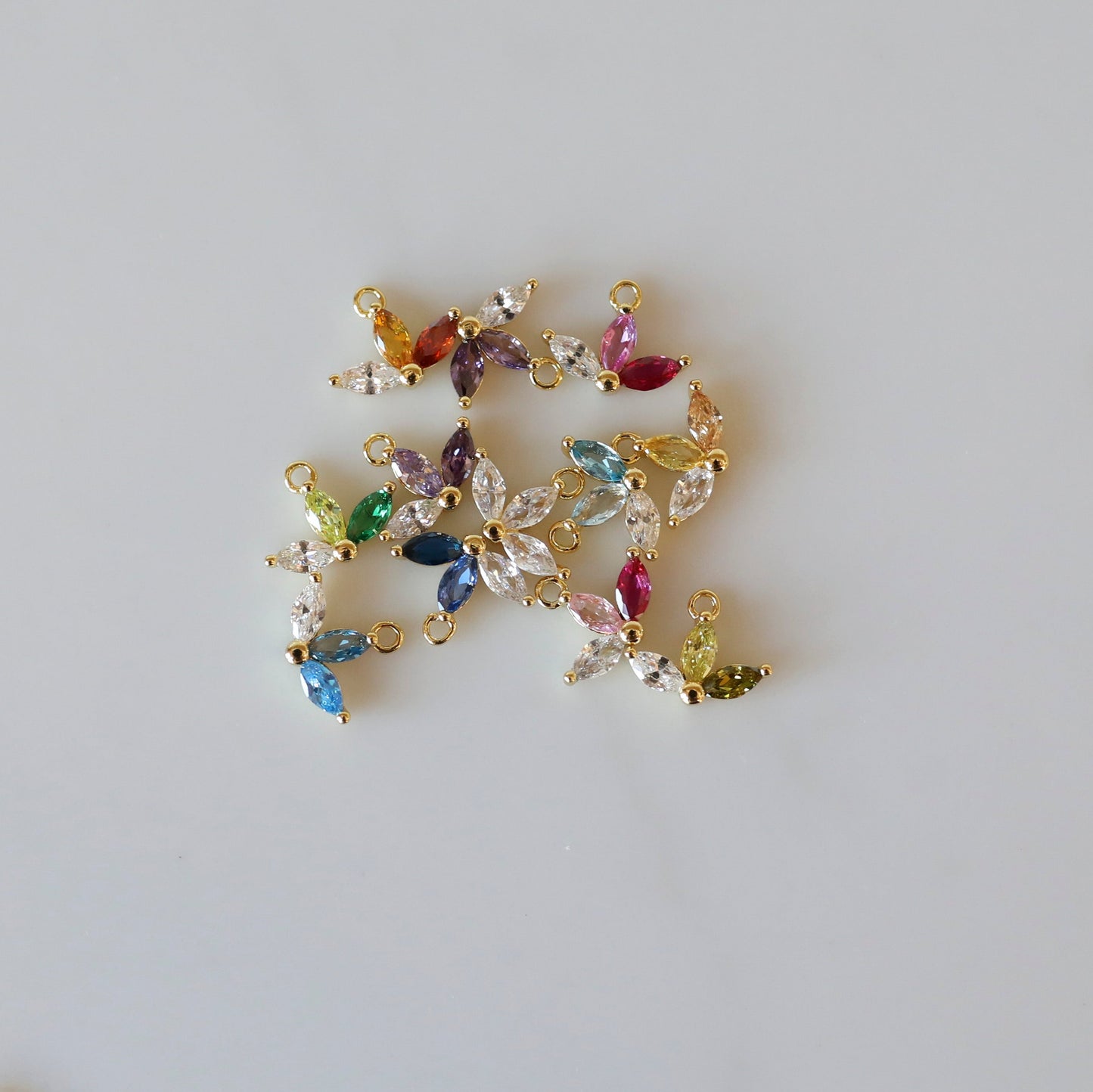 Mini Fan Birthstone Necklace