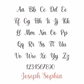 Joseph Sophia font