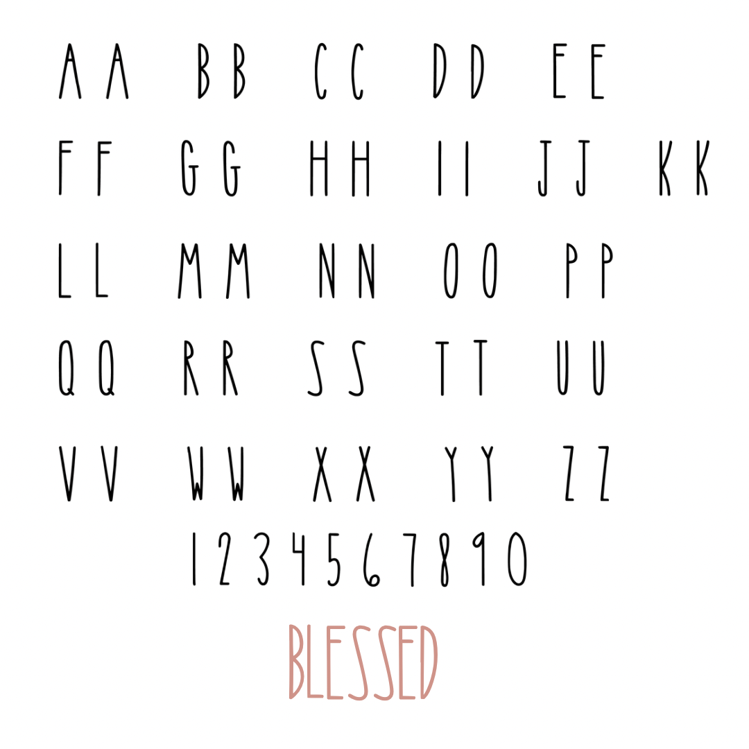 Blessed font example