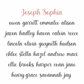 Joseph Sophia font
