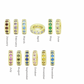 Birthstone Rondelle options