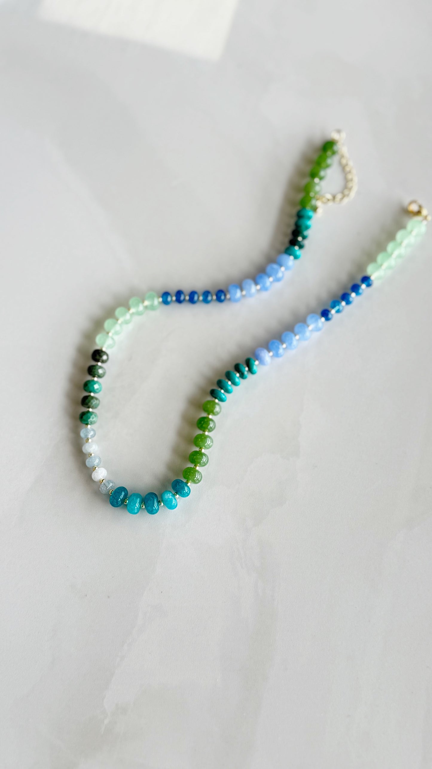 Ocean Water Gemstone Necklace