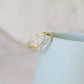 Open Cubic Zirconia Hoop Earrings