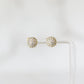 Pave Sphere Stud | Cubic Zirconia