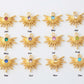 Birthstone Sunburst Charm