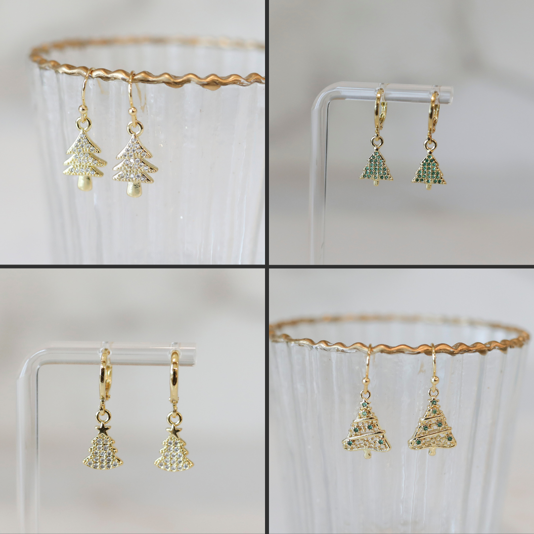 Christmas Tree Charm Earrings