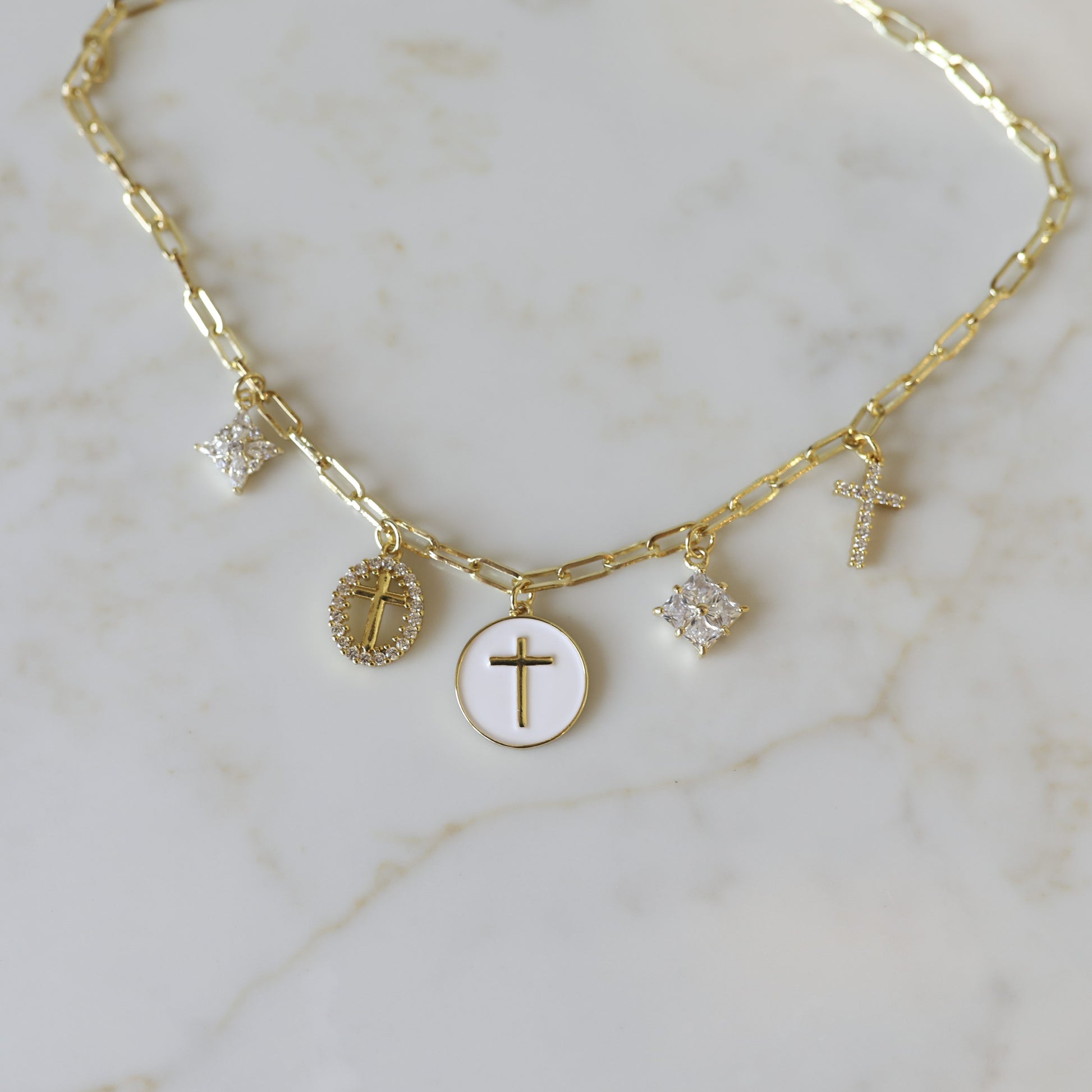 Cross Charm Necklace