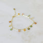 Daisy Anklet Multicolored Enamel Daisy Charms
