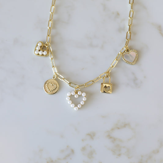 Heart and Soul Charm Necklace