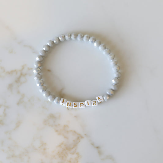 Intuition Stack Crystal Bead Bracelet