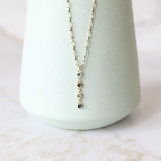 Mini Birthstone Drop Necklace