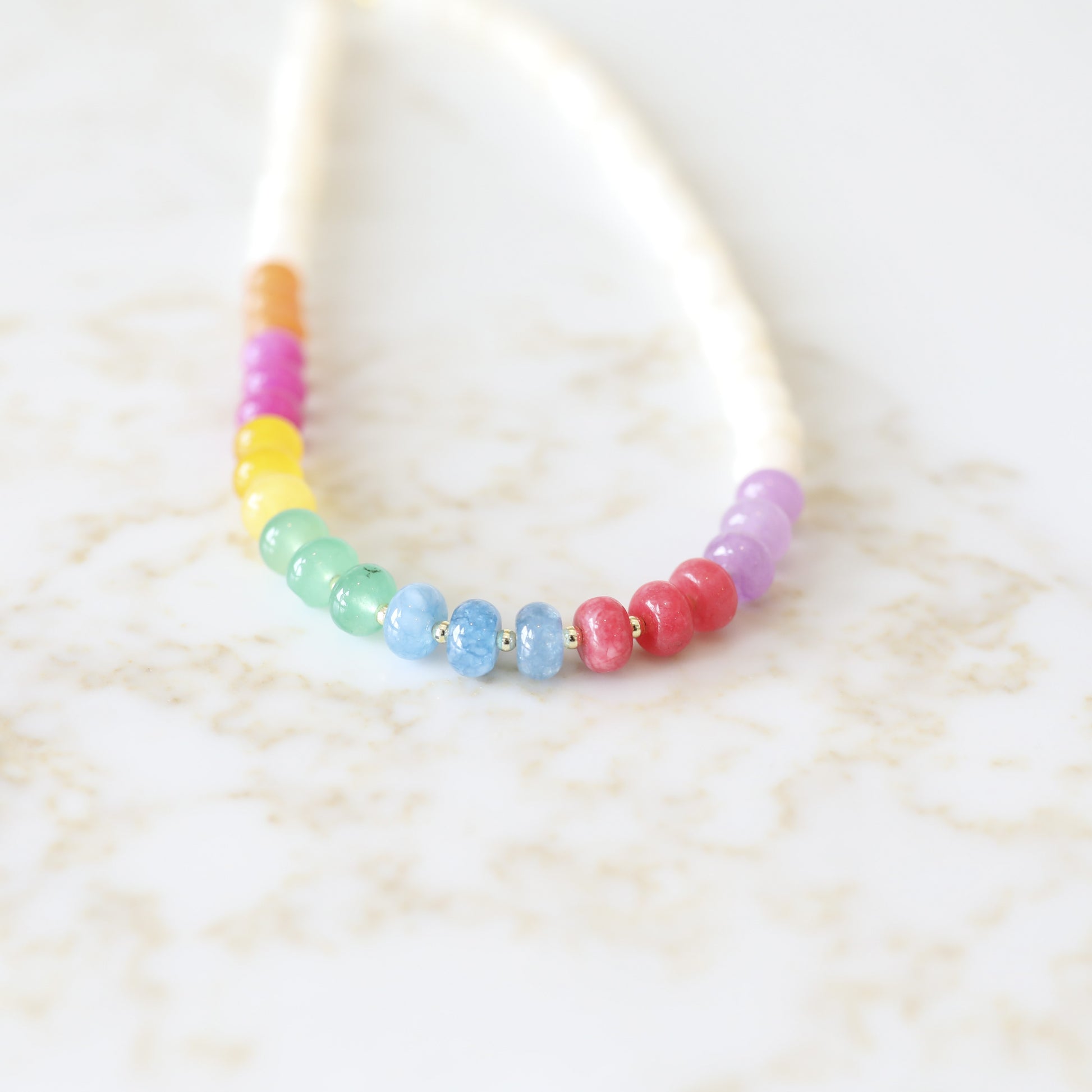 Mixed Jade Beaded Necklace